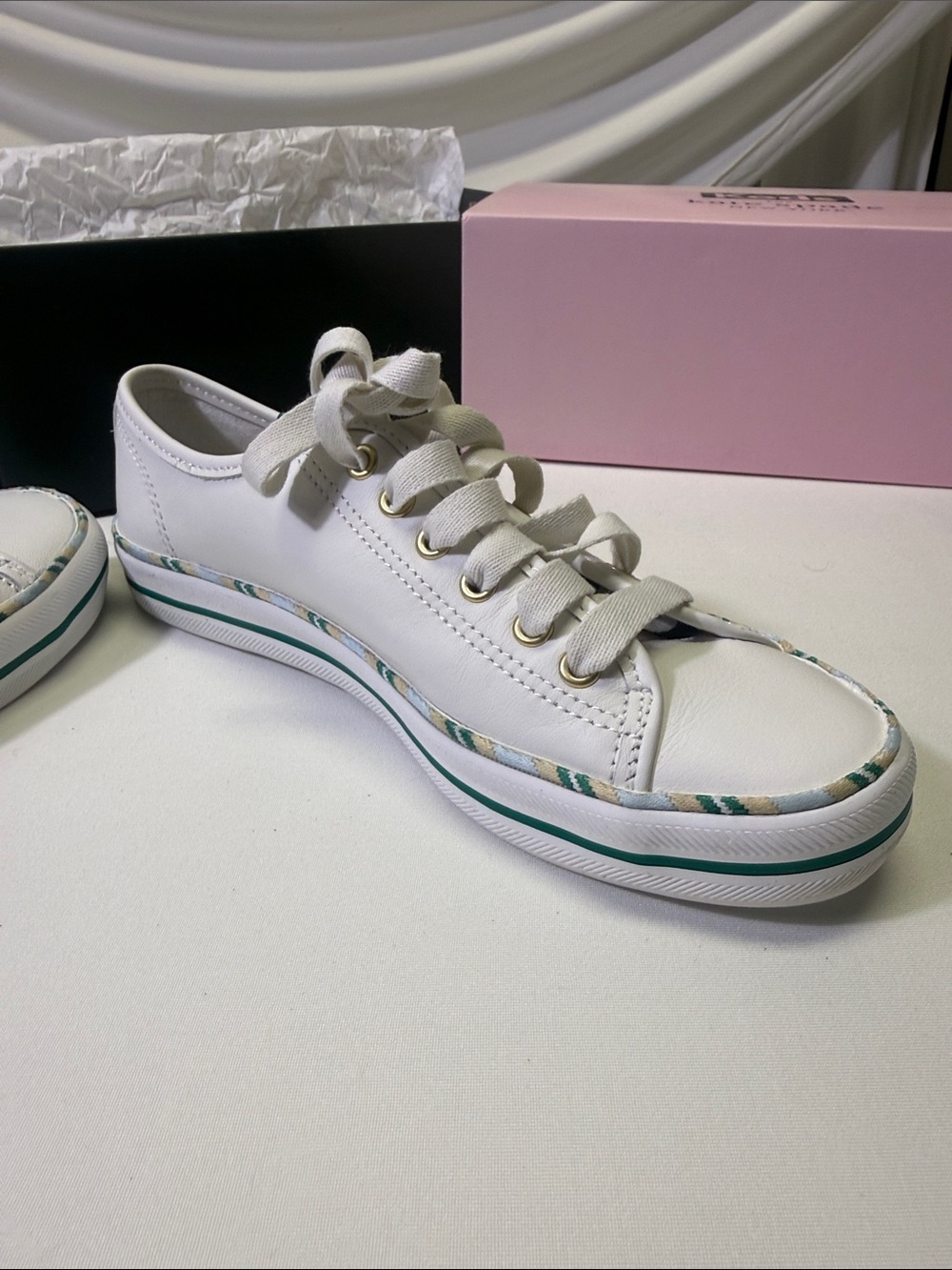 Keds X Kate Spade New York Kickstart Leather Sport Sneakers (Size 7)